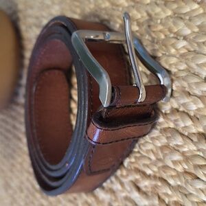 Fossil Brown Leather Y2K Belt Mens 42
